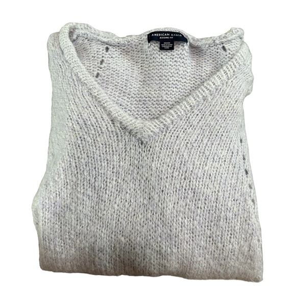 Lilac Knit Hoodie - Picture 5 of 6